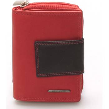 Dámská kožená kombinovaná peněženka Ottone červená/černá