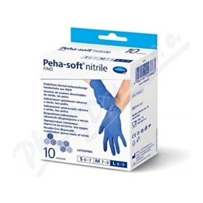 Rukavice vyš.Peha-soft NITRILE FINO L 10ks