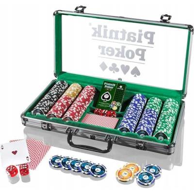 Piatnik Pokerový Set v Hliníkovém Kufříku 300 žetonů 14g