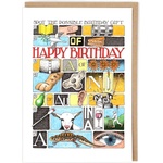Cath Tate Картичка Cath Tate Spot It Birthday Present