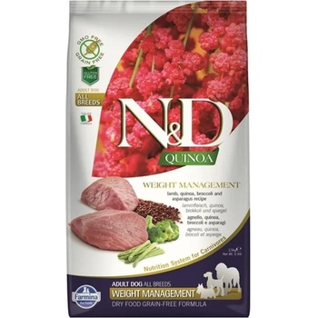 Image 1 of N&D N&D Quinoa Weight Management Lamb, Broccoli Medium and Maxi - за израснали кучета от всички породи с агнешко, киноа, броколи и аспержи