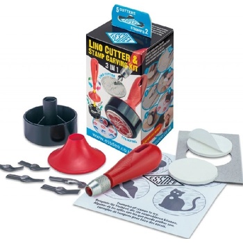 Essdee Pečiatková sada linoryt 3v1 stredná