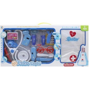 Force Link Детски комплект Force Link - Чичо Доктор с престилка, син (1712U253) - baby