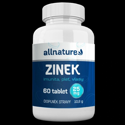 Allnature Zinok 25 mg 60 tabliet