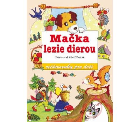 Mačka lezie dierou