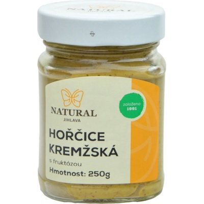 Natural Hořčice kremžská s fruktozou 250g