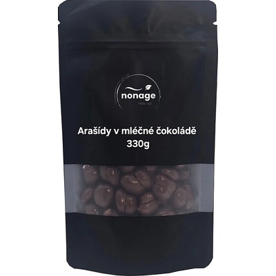 NONAGE Arašidy v mliečnej čokoláde 330 g