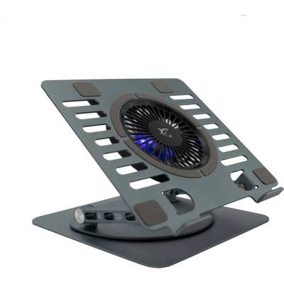 White Shark ICE-MONSTER GCP-16, до 17.3 inch, 1200 RPM, Регулиране на ъгъла, 2х USB хъб, 5 V, RGB, сив (ICE-MONSTER GCP-16)