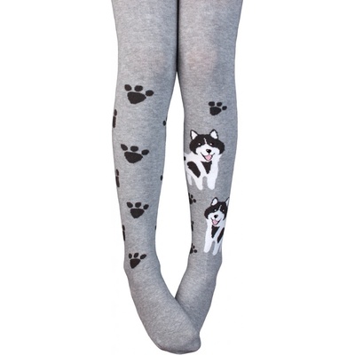 Wola Dětské punčocháče HUSKY šedé ceylan – Zboží Dáma