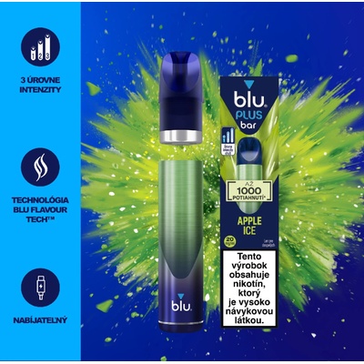 Blu Bar Apple Ice 20 mg 1000 poťahov 1 ks