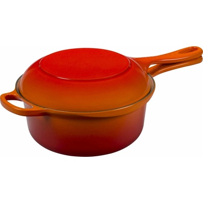 Le Creuset 25044220902460 Rajnica Marmitout Signature 2v1 22 cm ohnivo oranžová