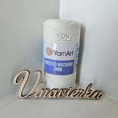 YarnArt Twistwd Macrame 752 kremová 3mm