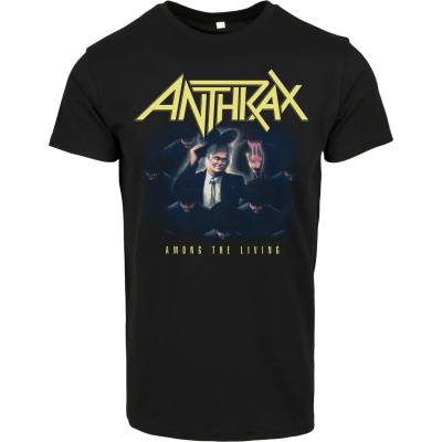 MERCHCODE Мъжка тениска в черен цвят Merchcode Anthrax Among The Living Follow MeUB-MC772-00007 - Черен, размер XS