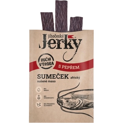 Jihočeské Jerky Sumeček africký s pepřem 15 g