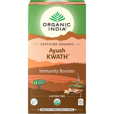 Organic India Ayush Kwath porcovaný čaj na imunitu 25 x 2 g