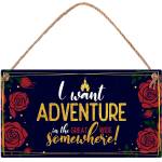 Simetro Табелка Simetro - I Want Adventure In The Great Wide Somewhere! (20129)
