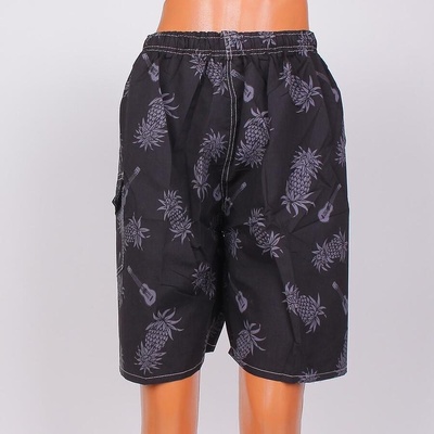 Мъжки бански тип шорти в черно с ананаси
