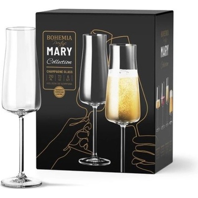 Bohemia Prestige Sklenice na šampaňské Mary 6 x 210 ml