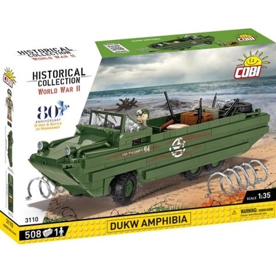 COBI II WW DUKW Амфибия D-DAY, 1: 35, 508 к, 1 ф