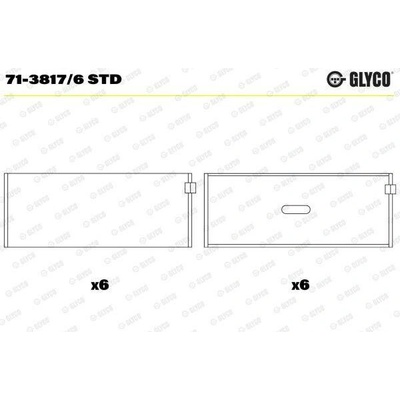 Ojniční ložisko GLYCO 71-3817/6 STD