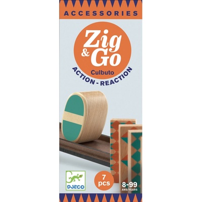 Djeco drevená dráha Zig & Go 7 ks Culbuto