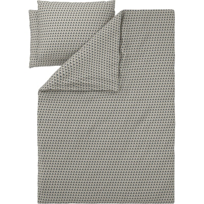 Livarno obliečky z bavlny Renforcé 200x220 70x90 béžová/navy modrá 100394788