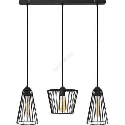 Helam Пендел TORRI 3xE27/15W/230V черен (HE1576)