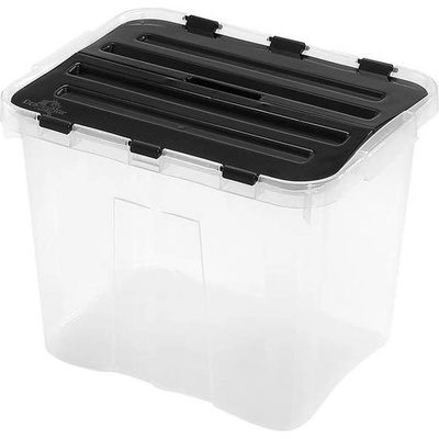 UTC Úložný box DRAGON 24 l černá/čirá UT0107