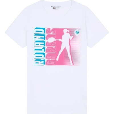 Roland Garros Sandrine T-Shirt Bílý