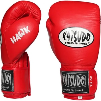 Katsudo Боксови ръкавици Hawk, червени (1004.red)