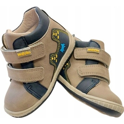 Wojtyłko polobotky kotníkové boty kožená stélka šedé