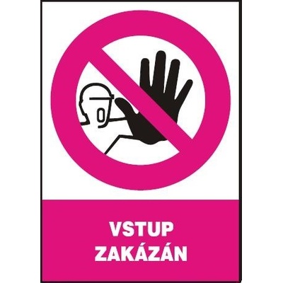 MAGG Vstup zakázán - samolepka A5 120225