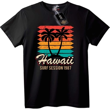 NOONEBRAND Тениска Hawaii Surf Session 1987 - XS, Black