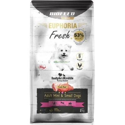 Biofeed Euphoria Fresh Mini a malé plemena Krůta & Králík 2 kg