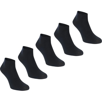 Image 1 of Slazenger Юношески чорапи Slazenger 5 Pack Trainer Socks Junior Size 1-6 - Black