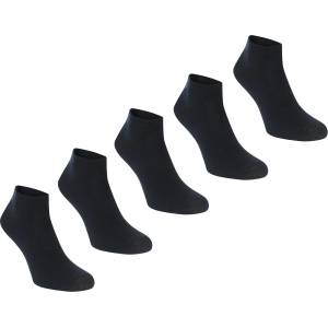 Slazenger Юношески чорапи Slazenger 5 Pack Trainer Socks Junior Size 1-6 - Black