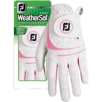 FootJoy WeatherSof Womens Golf Glove Levá ML bílá – Zboží Dáma