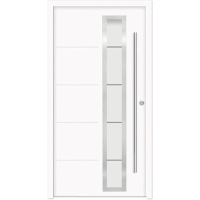 Splendoor Hliníkovo-oceľové vchodové dvere pasívne Demeter 110 x 210 cm P biele
