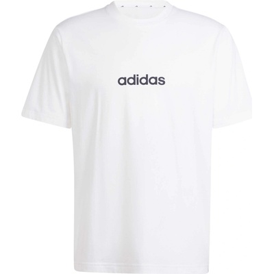 adidas Essentials Linear Single jersey biele čierne
