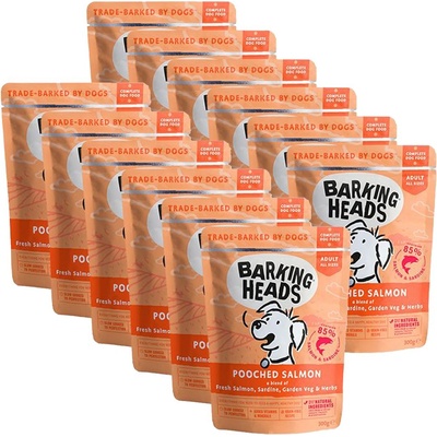 Barking Heads & Meowing Heads Pooched Salmon GRAIN FREE 12 x 300 г