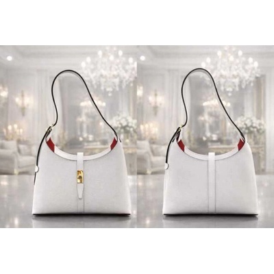 Max Original Leather Dámska kožená kabelka white 2