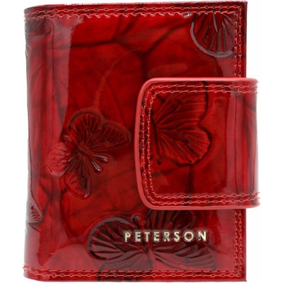Peterson PTN 42329-BF červená dámska peňaženka z hovädzej kože