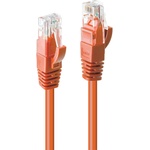 Lindy Пач кабел LINDY 48111, U/UTP, Cat. 6, 15m, оранжев (48111)