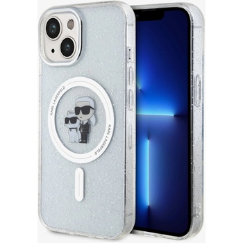 KARL LAGERFELD IML Брокатен Karl and Choupette MagSafe Заден Калъф за iPhone 15 Прозрачен Karl Lagerfeld | Lilav | ЖЕНИ | UNI