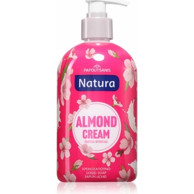 Papoutsanis Natura tekuté mydlo almond cream 480 ml
