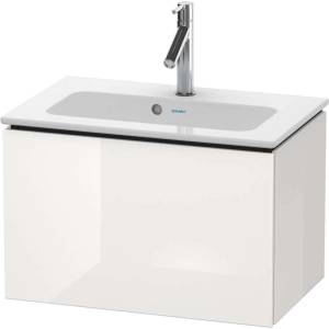 Duravit L-Cube - Шкафче за умивалник „Compact, 40x62x39 см, 1 чекмедже, лъскаво бяло LC615602222 (LC615602222)