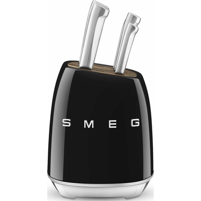 Smeg Sada 6 nožů se stojanem 50's Style černá