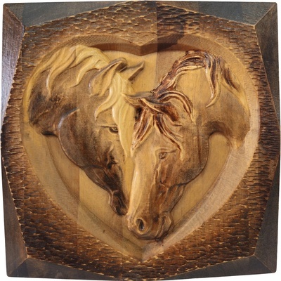 Obraz kone v srdci 49 x 49 cm