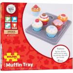 Bigjigs Toys Детска дървена играчка Bigjigs - Табла с мъфини (BJ465) - baby