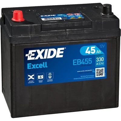 Exide Excell 12V 45Ah 300A EB455